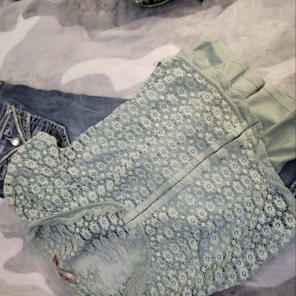 Blouse and jeans